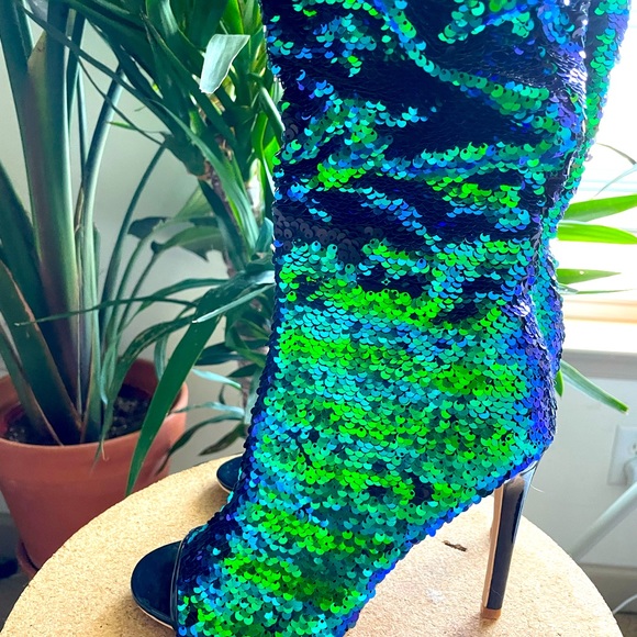 Shoes - Mermaid Sequin ✨ Over-the-knee boots